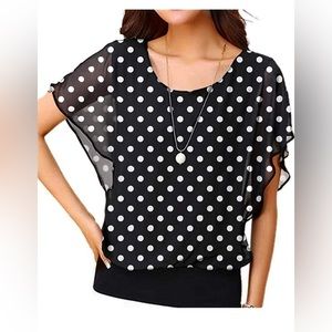 XL Polka Dot Top